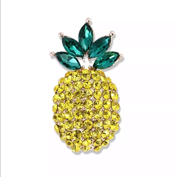 Jewelry - ✨🍍Pineapple Rhinestone Brooch Pin🍍✨